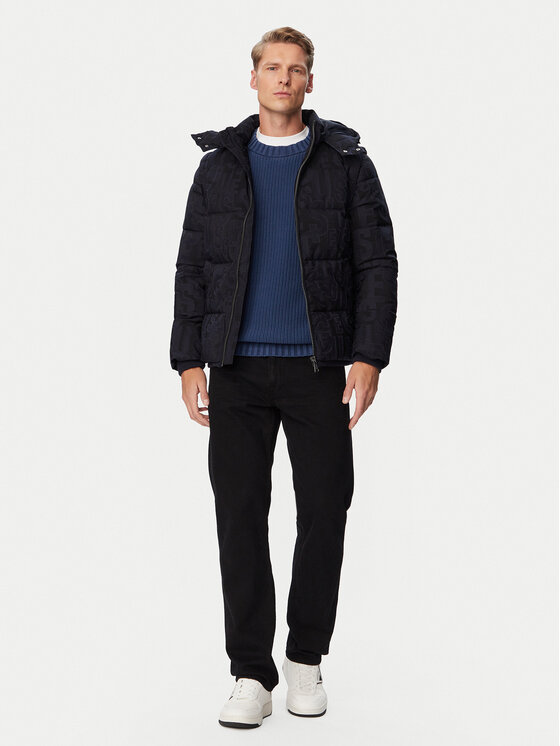 Guess Guess Зимно яке M6BL38 W4149 Тъмносин Regular Fit