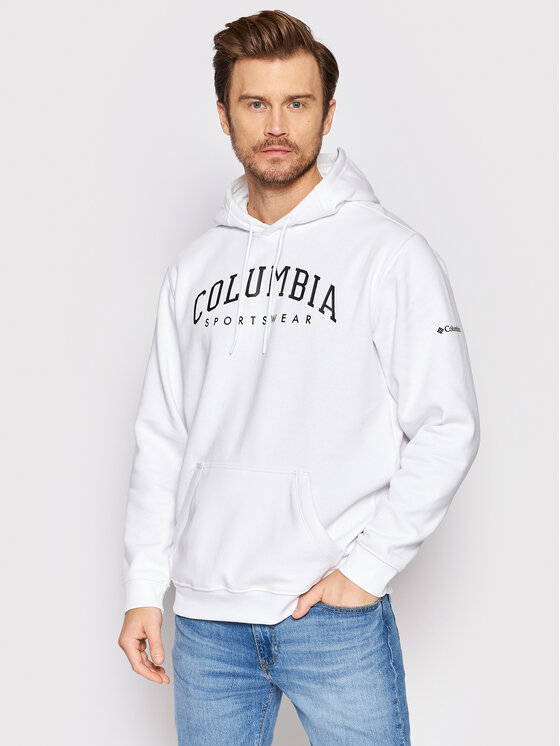 Columbia Columbia Суитшърт Csc Basic Logo 1681664 Бял Regular Fit