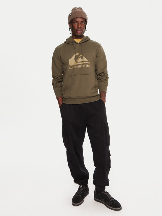 Quiksilver Quiksilver Bluză Comp Logo EQYFT05053 Verde Regular Fit