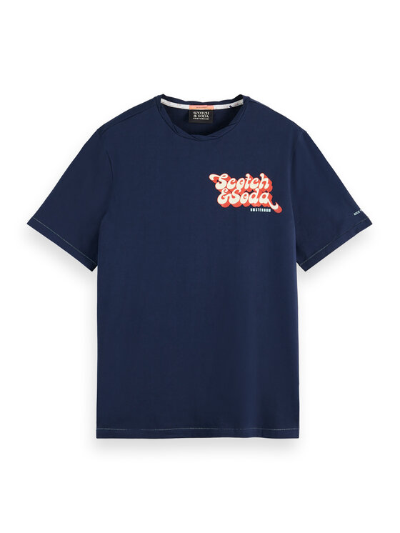 Scotch & Soda Scotch & Soda T-Shirt 169075 Granatowy Regular Fit