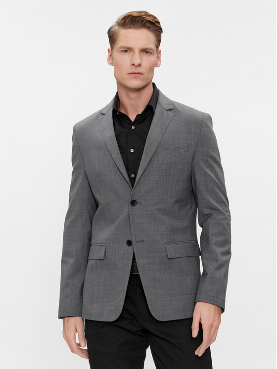 Calvin Klein Sako K10K112935 Sivá Regular Fit