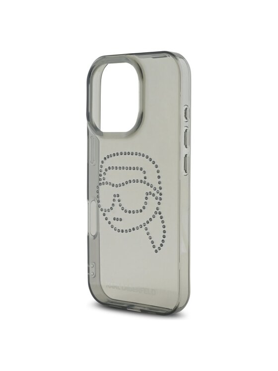 KARL LAGERFELD KARL LAGERFELD Etui na telefon IML Rhinestones Karl Head Czarny