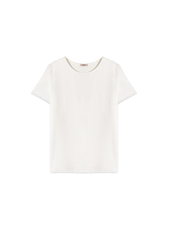 Oltre Oltre T-Shirt G384J204556N011 Biały Regular Fit