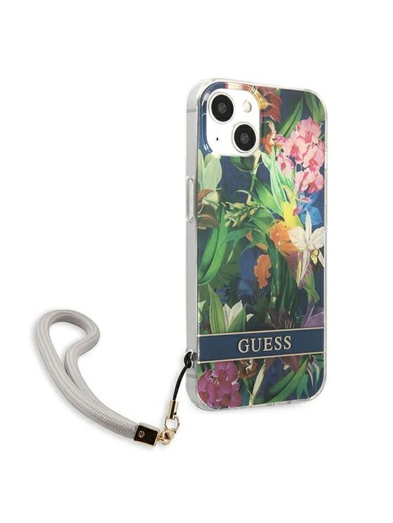 Guess Guess Etui na telefon Flower Cord Niebieski