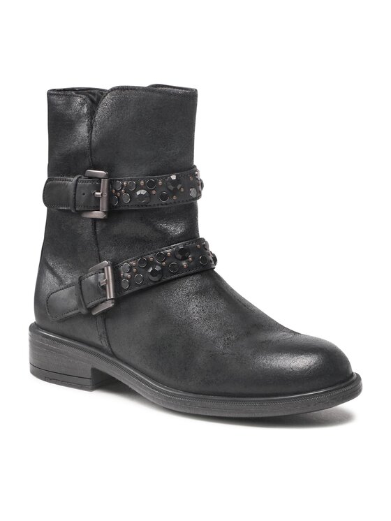 Geox Geox Īsie zābaki D Catria F D26LQF 07743 C9999 Melns
