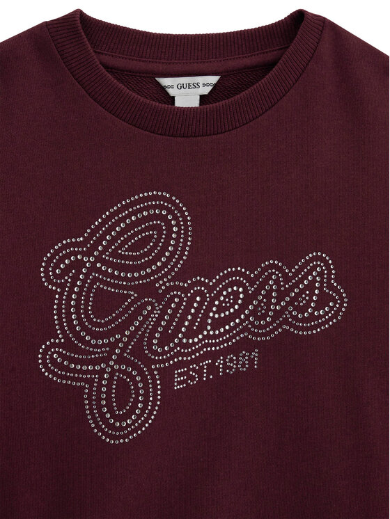 Guess Guess Felpa J6YQ05 K3899 Bordeaux Regular Fit