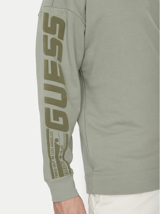 Guess Guess Felpa Z4BQ03 KAIJ1 Verde Regular Fit