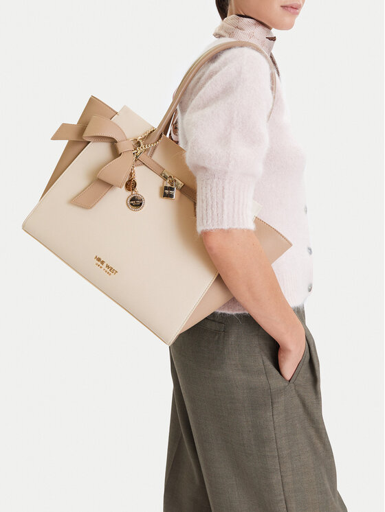 Nine West Nine West Geantă CEO-Serene-I-LX10186 Écru
