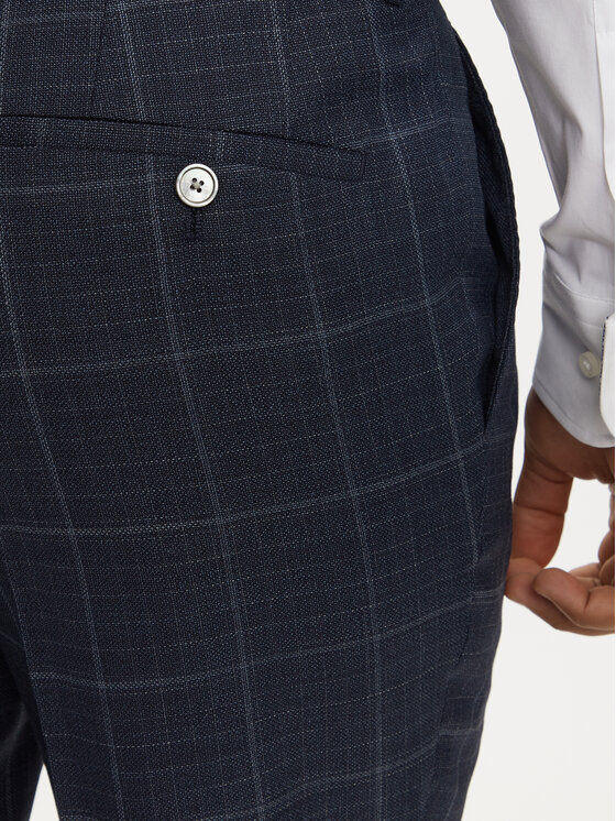 BOSS Boss Garnitur C-Huge 50521650 Granatowy Slim Fit