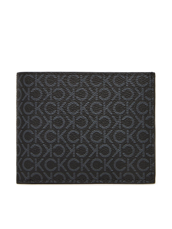 Portfel męski Calvin Klein, Czarny, Ck Must Mono Billfold W/ Coin LV04D1038G