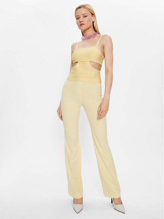 Patrizia Pepe Patrizia Pepe Marškinėliai 2K0172/K095-Y433 Geltona Slim Fit