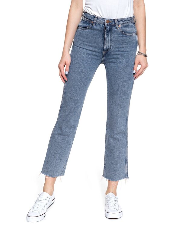 Wrangler Wrangler Jeansy RETRO STRAIGHT Niebieski Straight Fit