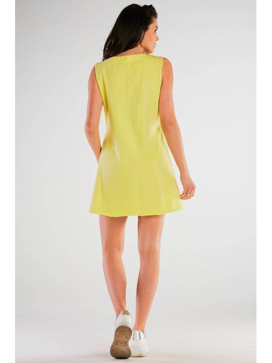Infinite You Infinite You Sukienka letnia M245 Żółty Basic Fit