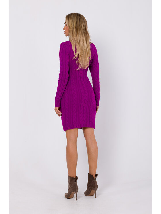 Made of Emotion Made of Emotion Vestito di maglia M773 Viola Modern Fit
