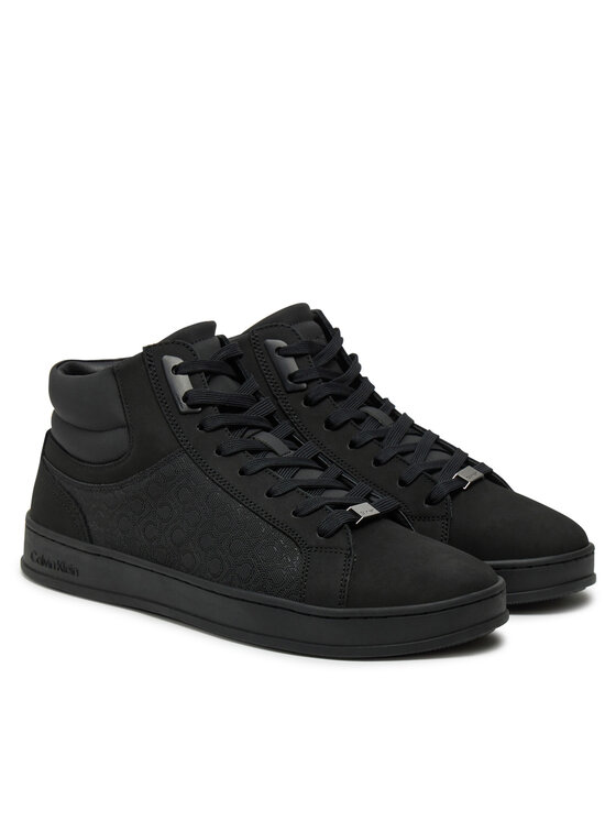 Calvin Klein Calvin Klein Сникърси High Top Lace Up Nb Mono HM0HM01769 Черен