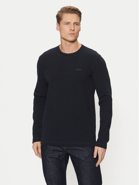 BOSS BOSS S dlouhým rukávem Tempesto 50520725 Tmavomodrá Regular Fit