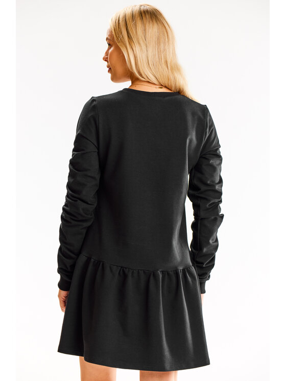 Infinite You Infinite You Sukienka dzianinowa M314 Czarny Basic Fit