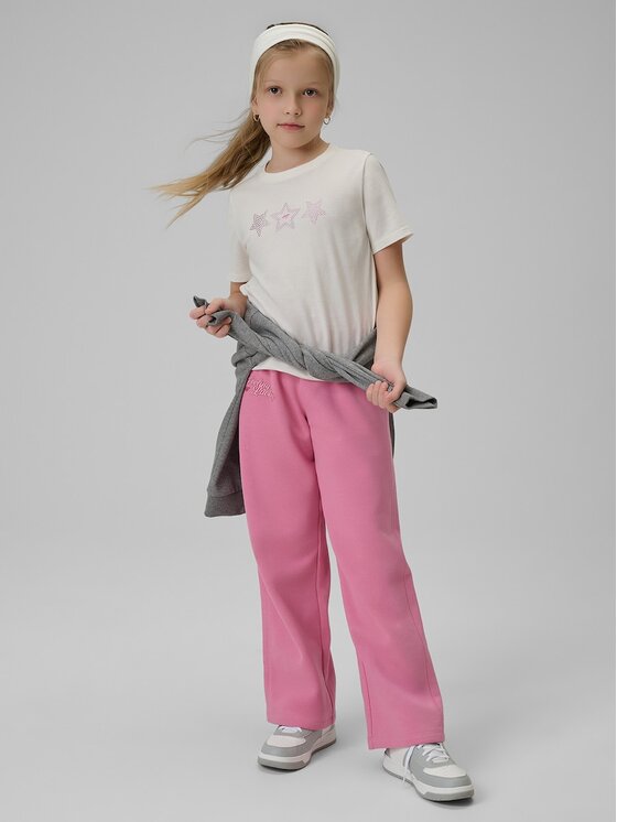 4F 4F T-Shirt 4FJRSS26TTSHF3455-11S Biały Regular Fit