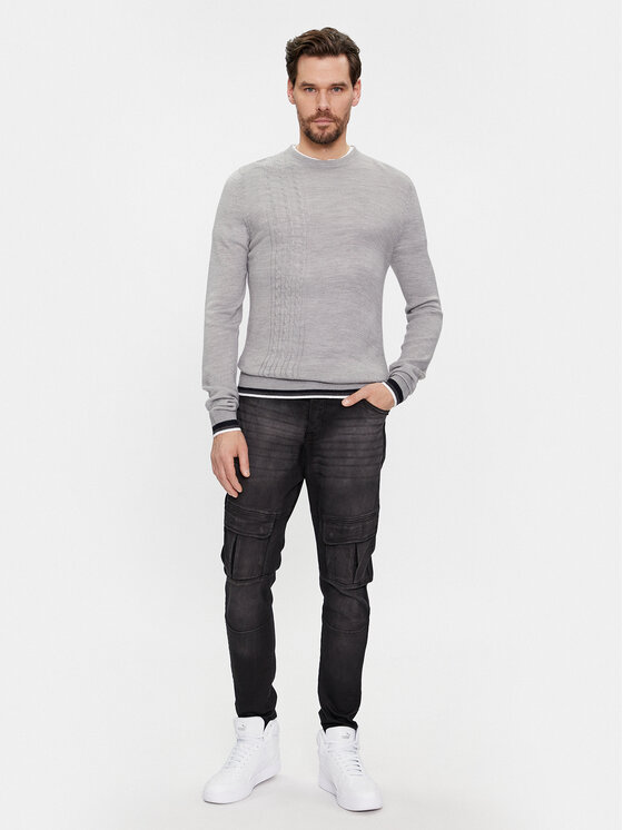 Brave Soul Brave Soul Jeans hlače MJN-ADRIEN Siva Skinny Fit