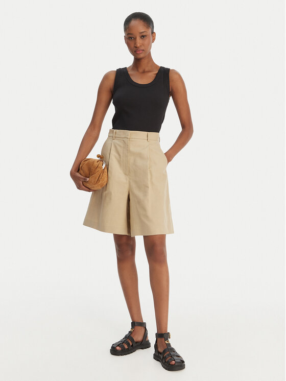 Weekend Max Mara Weekend Max Mara Бермуди Ecuba 2615141022 Бежов Loose Fit