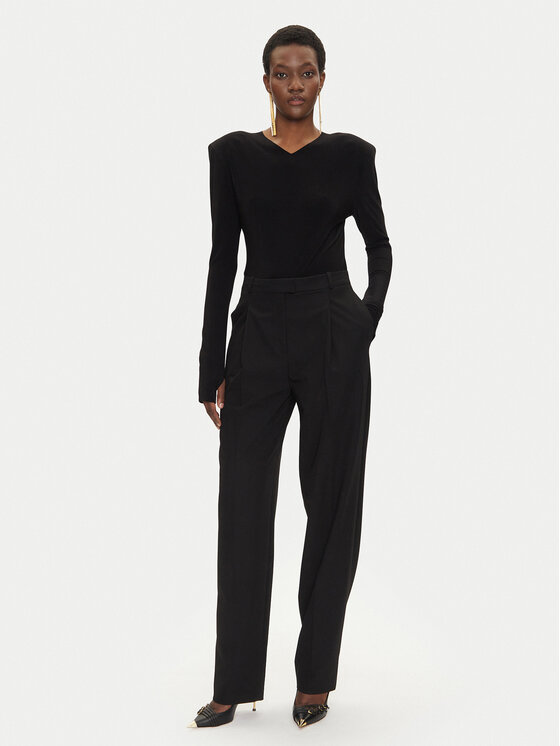 NORMA KAMALI NORMA KAMALI Μπλουζάκι KK4246PLF32001 Μαύρο Regular Fit
