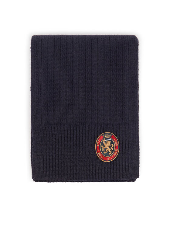Tommy Hilfiger Tommy Hilfiger Zestaw szalik i czapka Th Crest Giftpack AM0AM14586 Granatowy