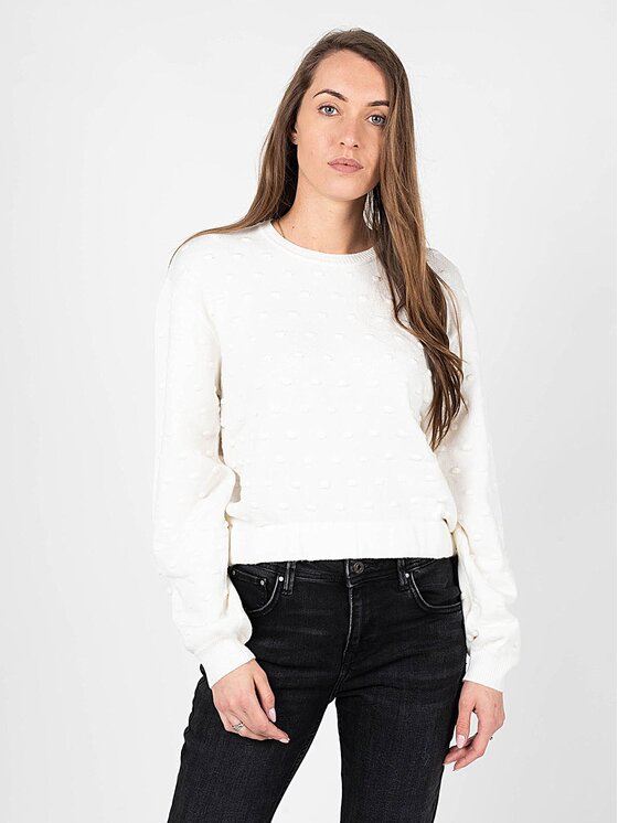 Silvian Heach Silvian Heach Πουλόβερ PGA22142MA Εκρού Oversize