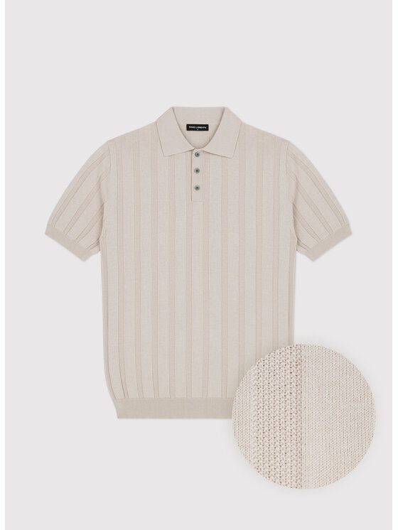 Pako Lorente Pako Lorente Polo P26WF-TX-011 Beżowy Regular Fit