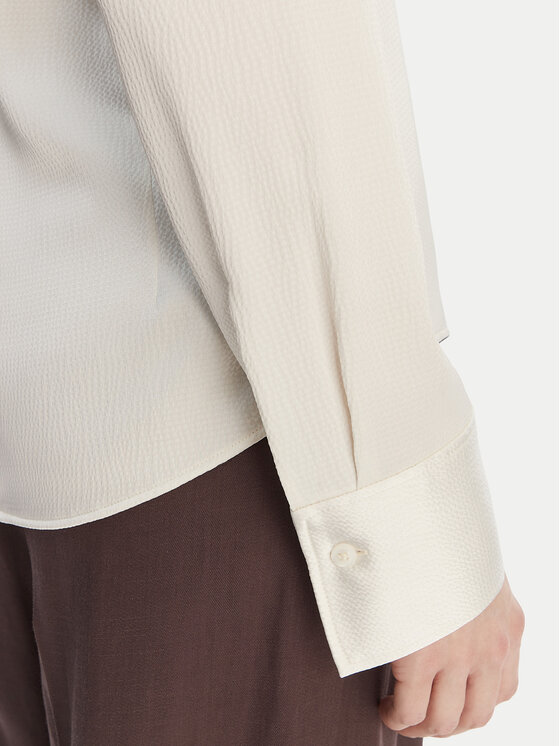 Calvin Klein Calvin Klein Риза Hammered LV044F129G Екрю Regular Fit