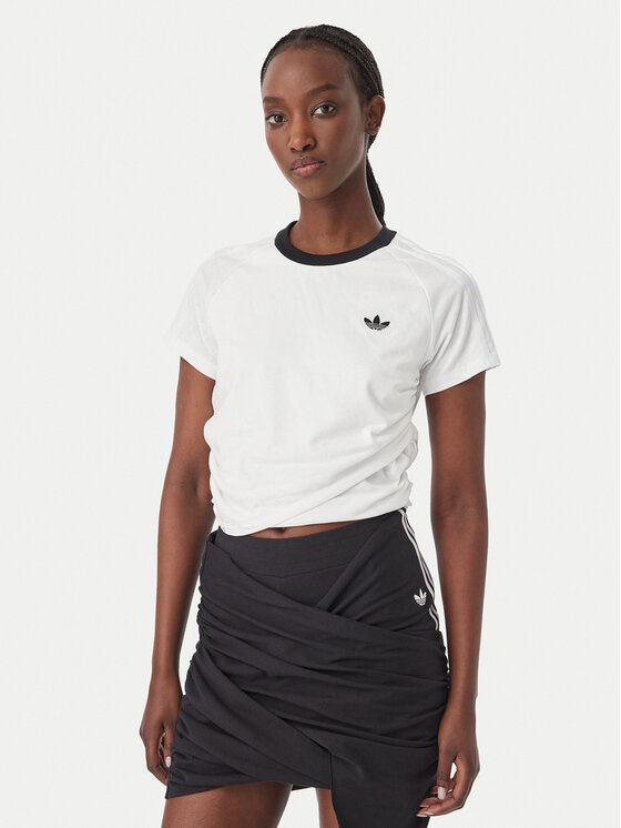 adidas adidas T-Shirt Adiluna Season 2 X Jennie Layered LD4968 Λευκό Regular Fit