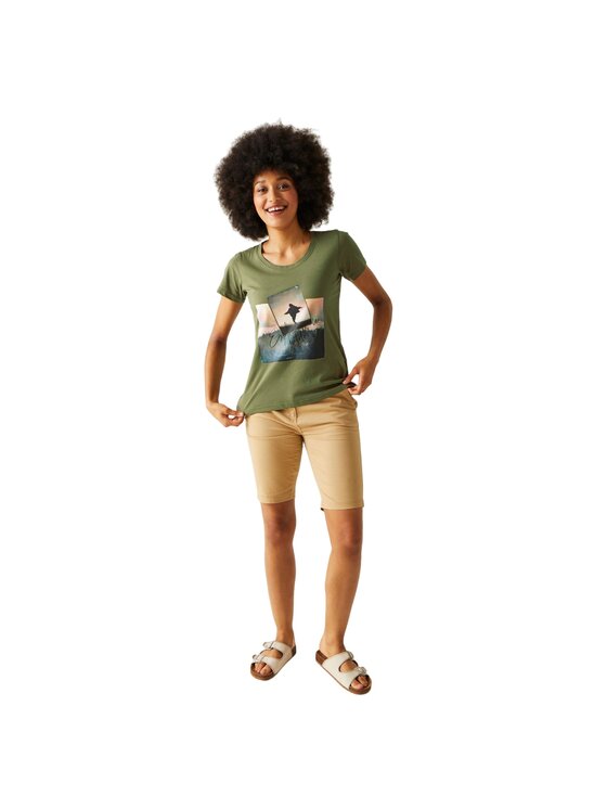 Regatta Regatta T-Shirt Filandra VIII Zielony Short Fit