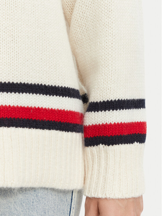 Tommy Jeans Tommy Jeans Džemper DW0DW23353 Krem Oversize