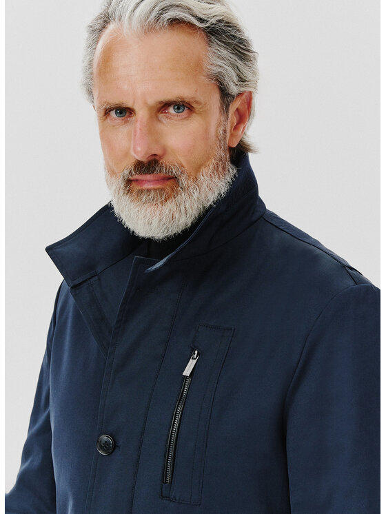 Pako Lorente Pako Lorente Płaszcz P24WF-7X-002 Granatowy Classic Fit