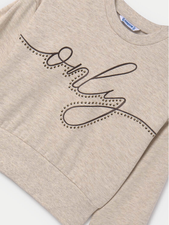 Mayoral Mayoral Μπλούζα 7467 Μπεζ Relaxed Fit