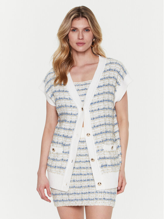Cardigan Amy W3GR31 Z36U0 Blu Relaxed Fit