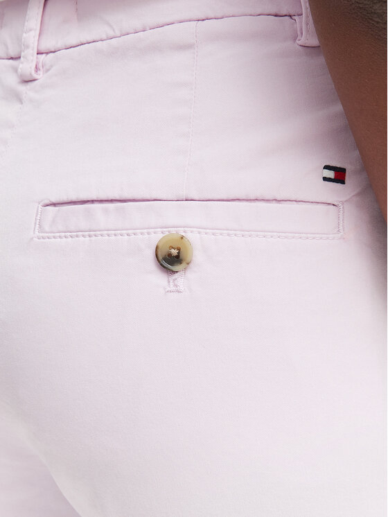 Tommy Hilfiger Tommy Hilfiger Παντελόνι chino WW0WW49647 Ανοιχτό μοβ Slim Fit
