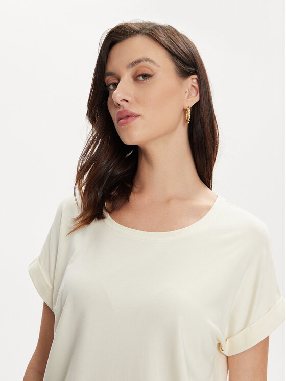 ONLY ONLY Majica Moster 15106662 Écru Regular Fit