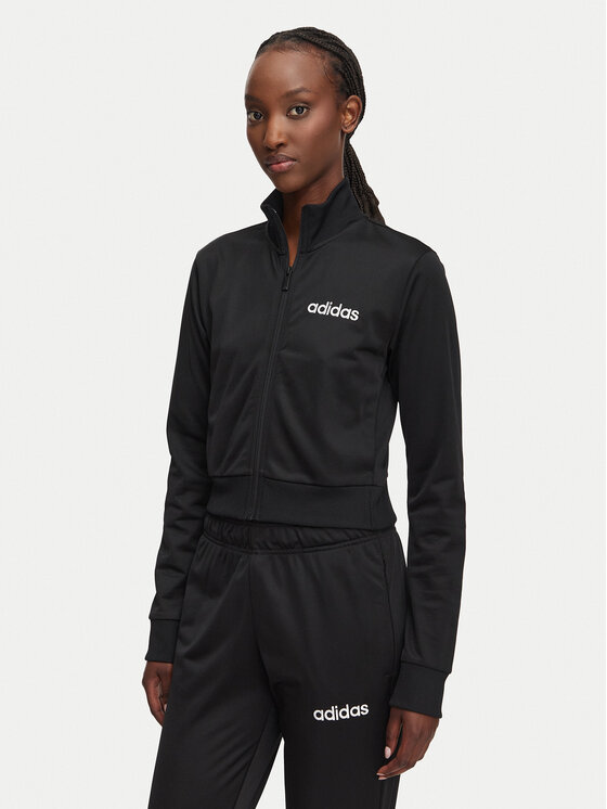 adidas adidas Sportinis kostiumas Glam Tracksuit JZ6905 Juoda Slim Fit
