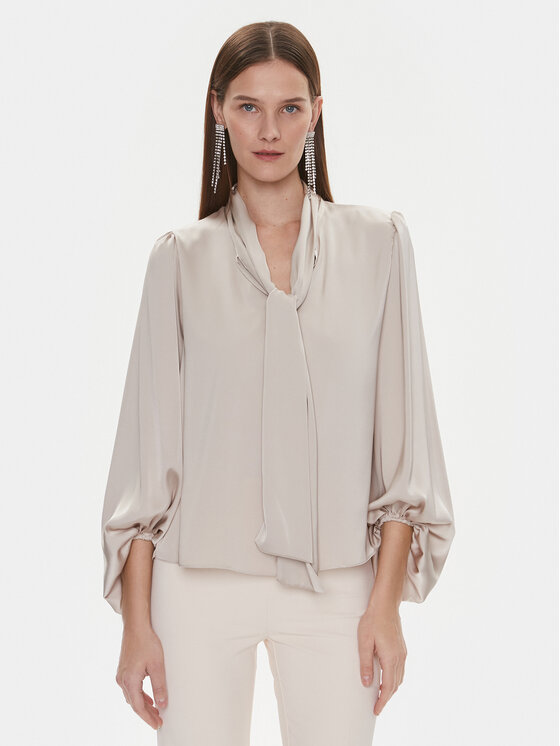 Rinascimento Rinascimento Bluza CFC0116713003 Écru Regular Fit