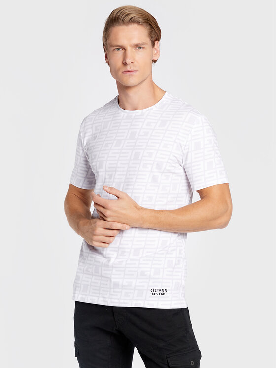 T-shirt M2BI50 J1314 Bianco Slim Fit
