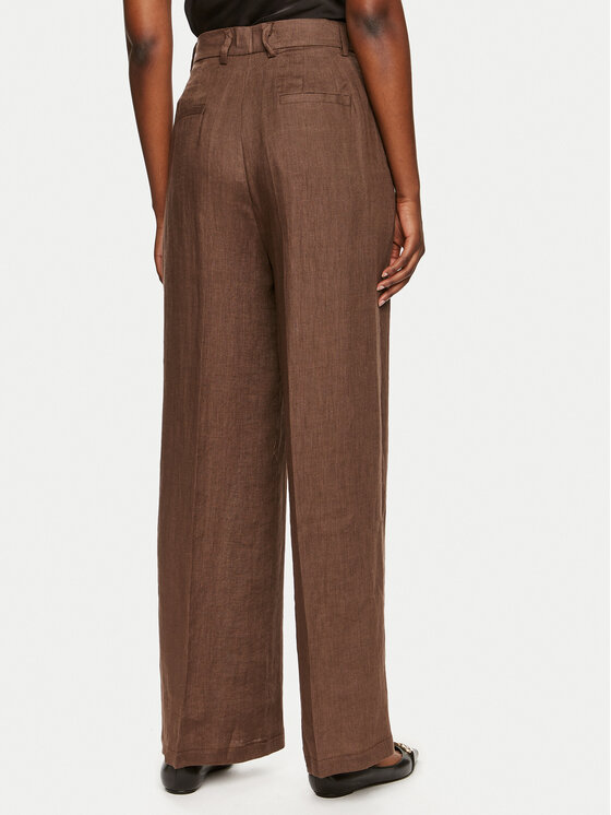 ViCOLO ViCOLO Hlače iz tkanine TB0793 Rjava Relaxed Fit