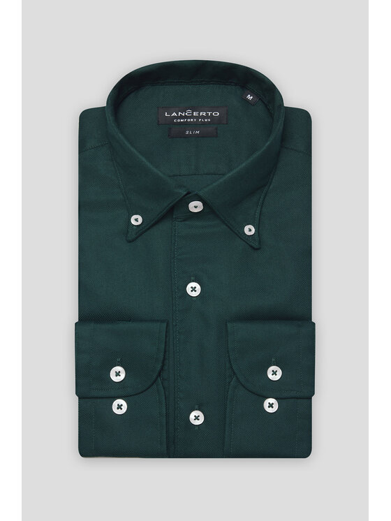 Lancerto Lancerto Koszula Ebba KO073224000026 Zielony Slim Fit