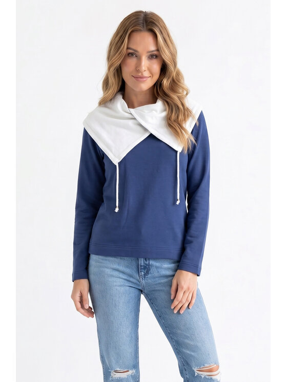 FIGL FIGL Μπλούζα M1365 Σκούρο μπλε Regular Fit