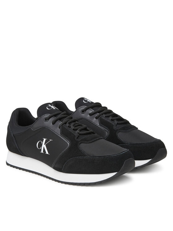 Calvin Klein Jeans Calvin Klein Jeans Αθλητικά Retro Runner Sock Lace Up Ny-Su YM0YM01326 Μαύρο