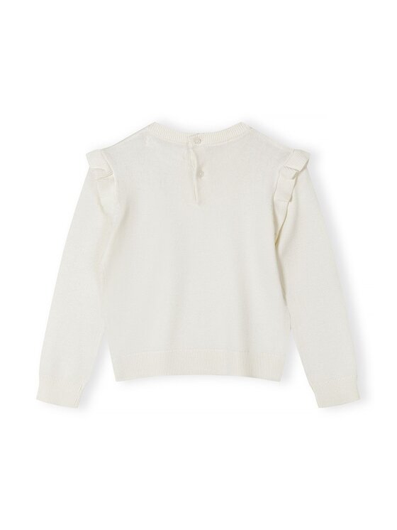 MINOTI MINOTI Sweter 12JUMPER 2 Biały Regular Fit