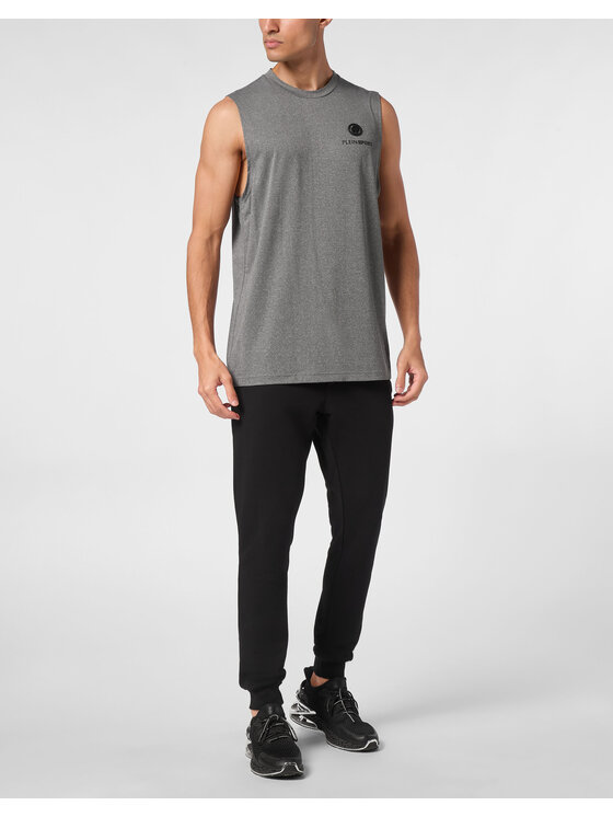 Plein Sport Plein Sport Tank top 14131 Czarny Regular Fit