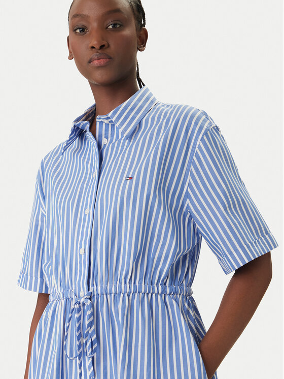 Tommy Jeans Tommy Jeans Haljina košulja DW0DW20617 Plava Regular Fit