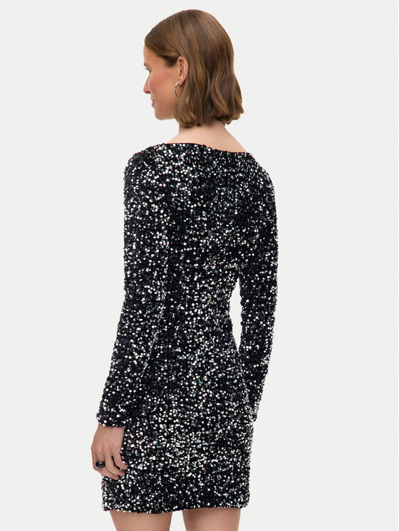 Vero Moda Vero Moda Koktejlové šaty Bella 10335717 Černá Slim Fit