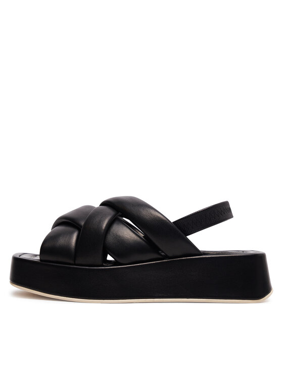 Pollini Pollini Sandały SA16266I1ITE0000 Czarny
