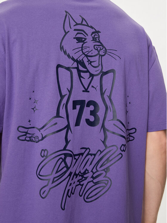 Puma Puma T-shirt Dylan s Gift Shop 625271 Ljubičasta Regular Fit